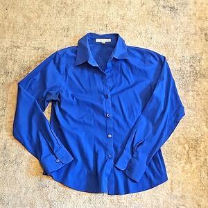 Royal blue button down